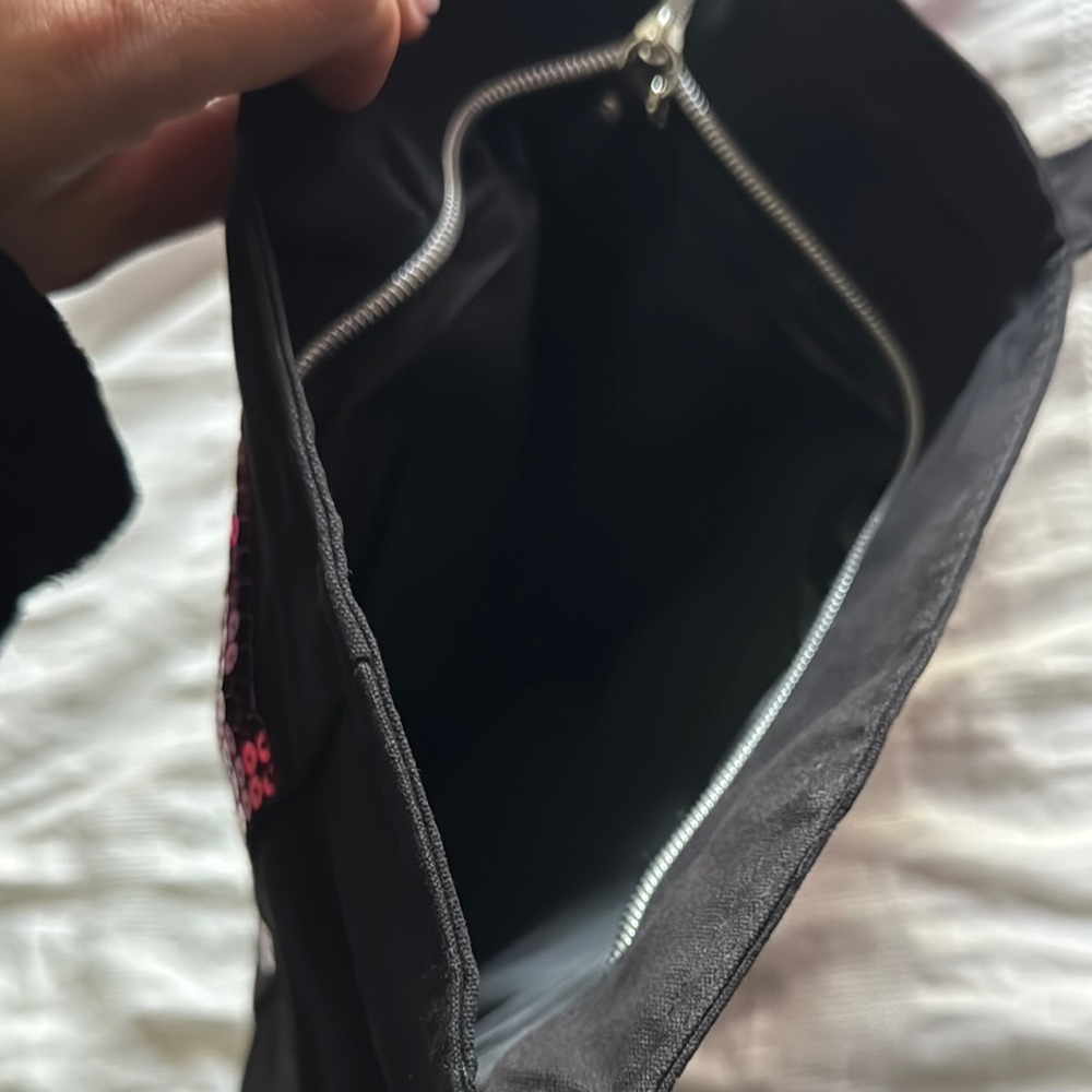 Victoria's Secret Black and Pink Tote Bag - Picture 4 of 5